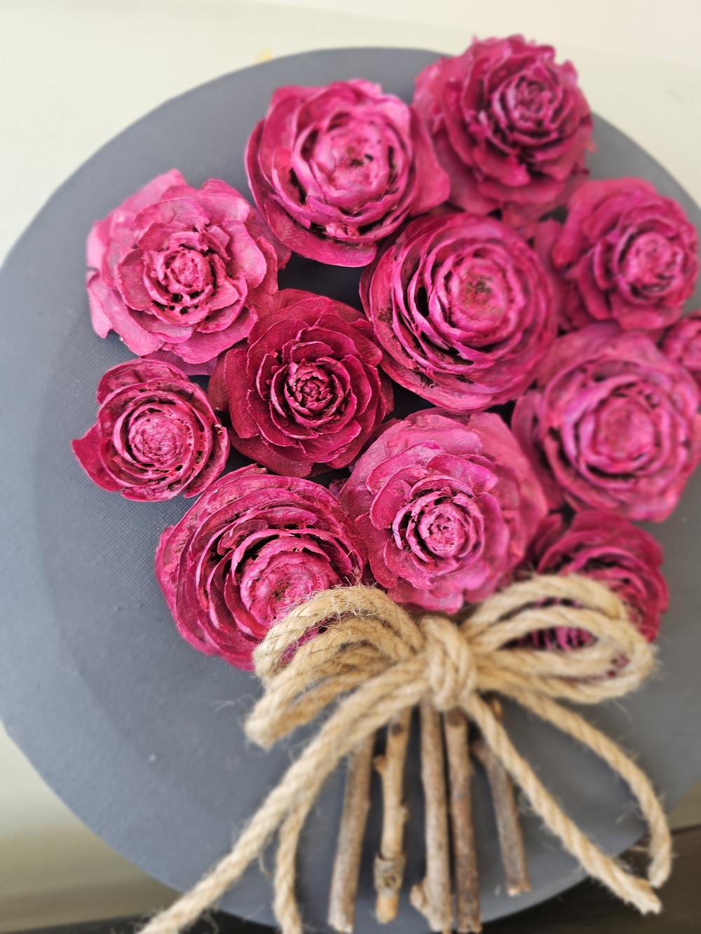 Pinecone Art - Rosy Hues - Picture 3 of 8